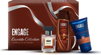 Engage Exquisite Collection Luxury Men Grooming Gift Set, Combo Set of 3, Gift For Men(3 Items in the set)