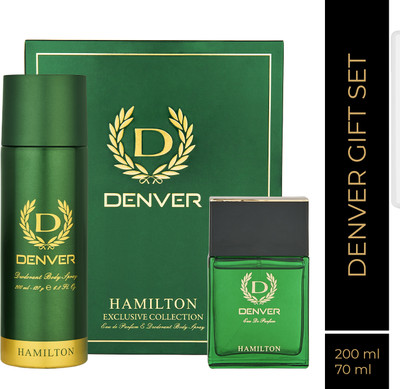 DENVER Hamilton Gift Set 70 ml + 200 ml Perfume  -  270 ml(For Men)