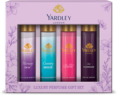 Yardley London Luxury Perfume Gift Set with Long Lasting Fragrance for Women Combo Set(Set of 4)