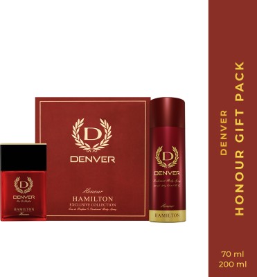 DENVER Honour Gift Set 70 ml Perfume + 200 ml Combo Set(Set of 2)