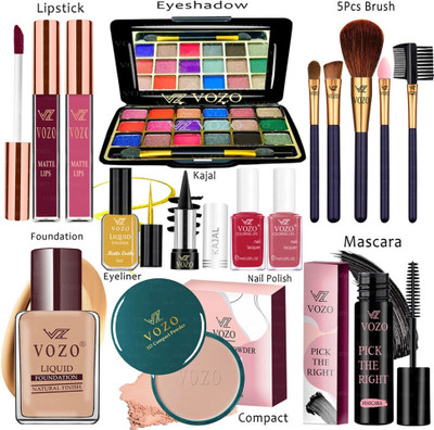 VOZO Makeup Combo Sets One-stop Beauty Package for Beginners and Professionals ST-232(15 Items in the set)
