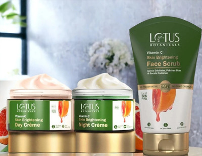 Lotus Botanicals BOTANICALS VITAMIN C DAY NIGHT CREAM WITH SCRUB(3 Items in the set)