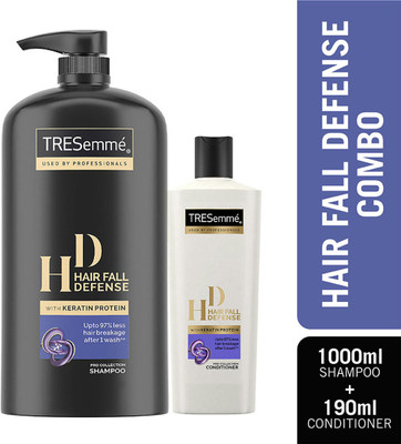 TRESemme Hair fall Defense Kit for Hairfall control - 1L Shampoo and 190ml Conditioner(2 Items in the set)