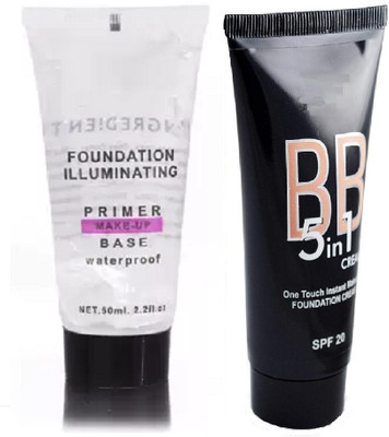 AMOSFIA Face Gel Primer WITH BB Oil Control Foundation(2 Items in the set)