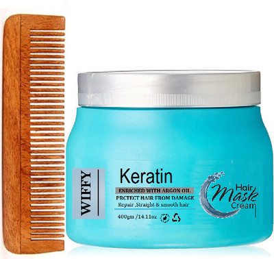 Wiffy Anti-Frizz Hair Mask cream with kacchi neem comb(2 Items in the set)