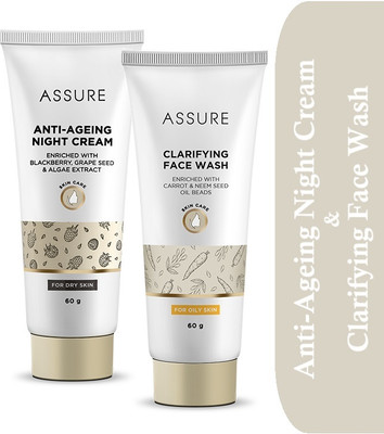 ASSURE Anti-Ageing Night Cream 60gm & Clarifying Face Wash 60gm(2 Items in the set)