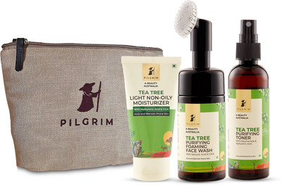 Pilgrim Tea Tree Good Night Ritual for Acne-Free Skin(3 Items in the set)