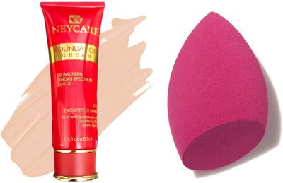 Neycare BEST FOUNDATION WITH BEST MAKEUP PUFF NEW PERFECT PACK OF 2(2 Items in the set)