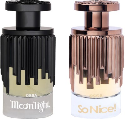 OSSA Moonlight And SoNice Long Lasting Perfume With Fruity And Woody Notes(Pack of 2) Eau de Parfum  -  200 ml(For Men & Women)