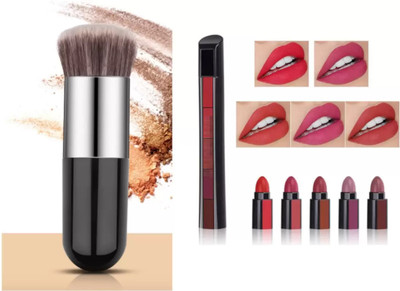 SHEFFO 5IN1 Lipstick, Foundation Brush for Face Makeup,Blending Brush(2 Items in the set)