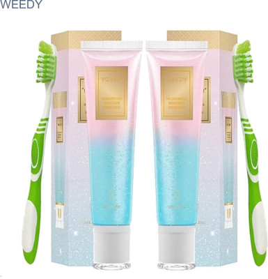 WEEDY Dental Whitening Set – Niacinamide Brush + Paste(4 Items in the set)