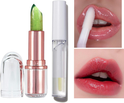 ADJD BEST TRANSPARENT COLOR CHANGE MOISTURIZING LIPSTICK TRANSPARENT 3D LIP GLOSS(2 Items in the set)