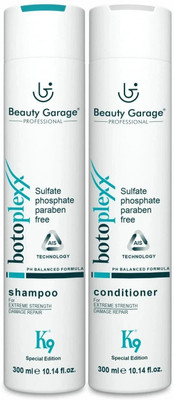Beauty Garage K9 Botoplexx Sulfate, Phosphate & Paraben free Shampoo Conditioner combo| PH balance|300ml each(2 Items in the set)