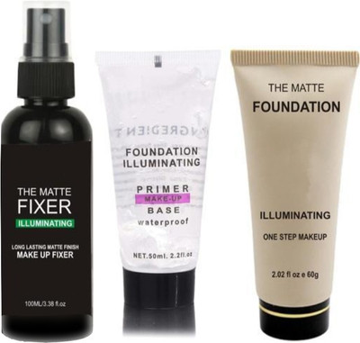 BRM TRADERS Mini Makeup Base Combo (Set of 3)(3 Items in the set)
