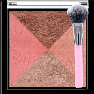 Facejewel Baked Blusher and Highlighter with Blends effortlessly Brush Long lasting(2 Items in the set)
