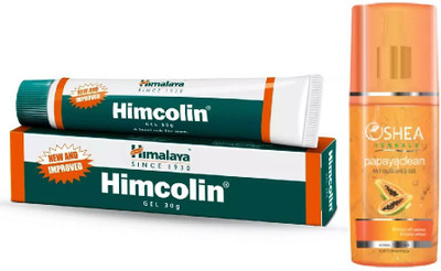HIMALAYA himcolin gel + Papayaclean Anti Blemish Gel (120 ml) (2 Items in the set)