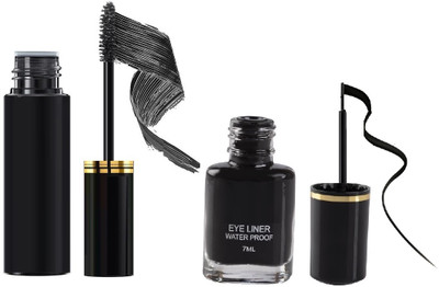 Wonholli Fabulash Mascara & Eyeliner, Black(2 Items in the set)
