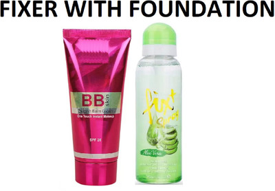 Maryville NEW MAKEUP FIXER WITH NEW FOUNDATION PERFECT LOOK PACK OF 2(2 Items in the set)