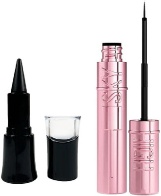 nn new perfect matte eyeliner with kajal long lasting super perfect pack of 2(2 Items in the set)