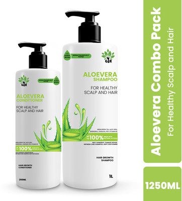 GIR Aloe Vera Shampoo (1000ml) & Conditioner (250ml) - Ayurvedic & Medically Tested(2 Items in the set)