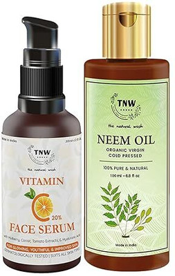 TNW - The Natural Wash Vitamin C Face Serum & Neem Oil(1 Items in the set)