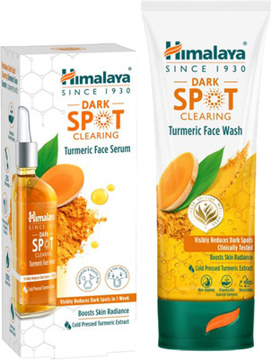 HIMALAYA DARK SPOT CLEAR TURMERI FACE WASH 100ML + FACE SERUM 30ML(2 Items in the set)