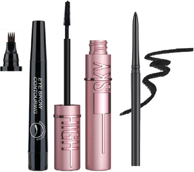 nn new look makeup combo set for all eyes look pack of 3(3 Items in the set)