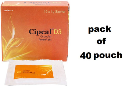 Zuuluzrs Women's day offer c i p c a l d3 granules (1Gm x 40Pouch) super offer(40 Items in the set)
