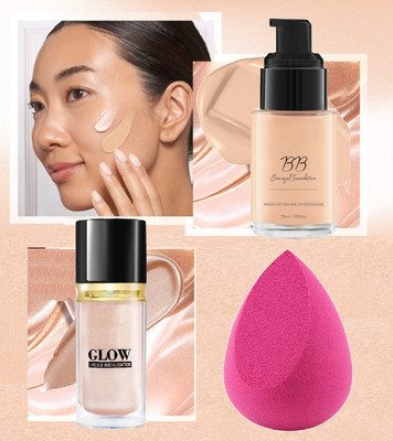 Sheny BEAUTIFUL GIRLS AND WOMAN USE FOR FACE MAKEUP COMBO KIT 3 IN 1 (ALL DAY USE FOR MAKEUP)(3 Items in the set)