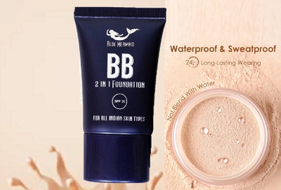 BLUEMERMAID Long Lasting, Waterproof, SPF, Light Texture, Full Coverage(2 Items in the set)