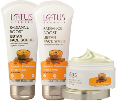 LOTUS HERBALS Boost Utan Glow Ritual Combo(3 Items in the set)