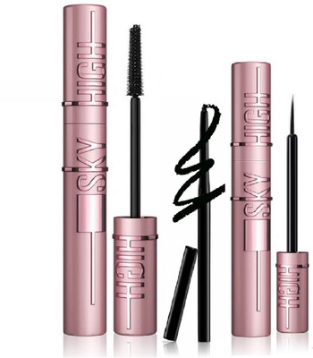 Maryville matte kajal with eyeliner with mascara new look pack of 3(3 Items in the set)