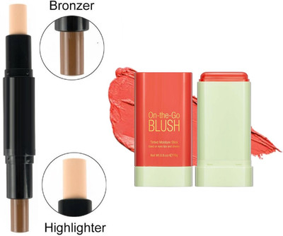 Maryville blusher stick with concealer stick new combo set pack of 2(2 Items in the set)