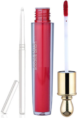 JANOST 3D Waterproof White Eye Kajal And Liquid Matte Sindoor(2 Items in the set)