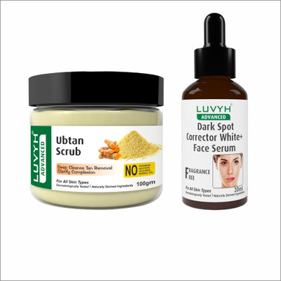 LUVYH Ubtan Face Scrub - 100g and Dark(2 Items in the set)
