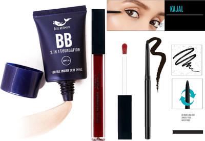 BLUEMERMAID Make Up Combo Kit For Girls & Women(3 Items in the set)