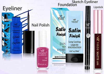 VOZO Makeup Combo Professional Cosmetic Kit with Ultra-Pigmented Set-320(5 Items in the set)