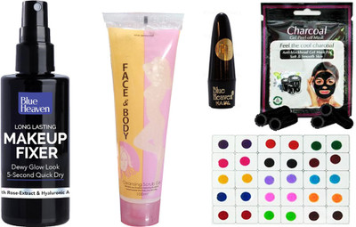 BLUE HEAVEN Multipurpose Cosmetic Collection for Girls & Women (Pack of 5)(5 Items in the set)