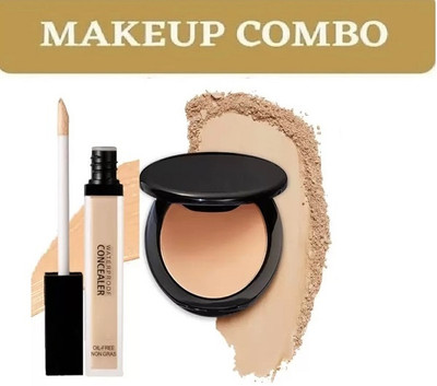 Mixonshun Perfecting Glow Compact Powder (2 Items in the set)(2 Items in the set)