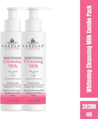 Verdant Natural Care Whitening body lotion SPF 20 & Cleansing Milk 200ml (Pack of 200ml)(2 Items in the set)