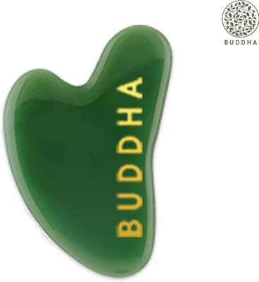 buddha natural Green Jade Gua Sha - Stress Relief and Anti-Aging Scraping Facial Massager(1 Items in the set)
