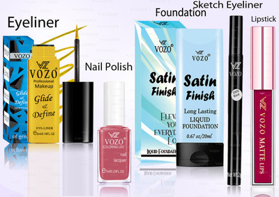 VOZO Makeup Combo Professional Cosmetic Kit with Ultra-Pigmented Set-109(5 Items in the set)