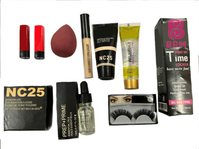 BRM TRADERS Makeup Combo (Pack of 10)(10 Items in the set)