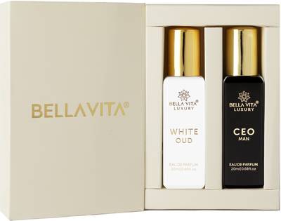 Bella vita organic CEO MAN perfume & WHITE OUD perfume combo| Citrus & Woody Notes |Long Lasting|