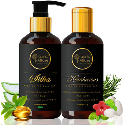 Organic Affaire Pack of 2, All-Hair Shampoo & Hair Oil(2 Items in the set)