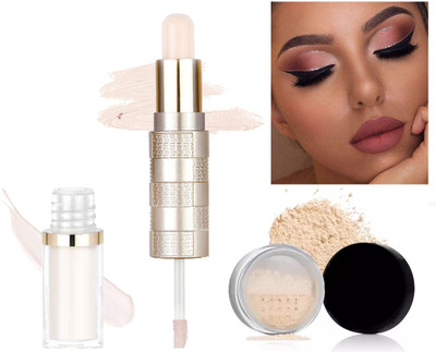 Emijun COMBO KIT COMPACT LOOSE POWDER AND 2 IN1 STICK CONCEALER(2 Items in the set)