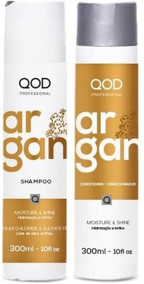 QODProfessional Argan Shampoo & Conditioner – 300ml (Combo of 2) | Sulphate free | Sodium Chloride free(2 Items in the set)