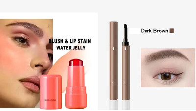 GFSU - GO FOR SOMETHING UNIQUE Multi Use Blush Stick & Waterproof Eyebrow Cream Pen(2 Items in the set)