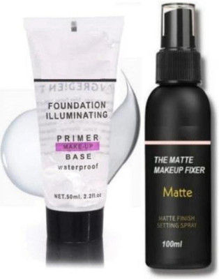 BRM TRADERS Makeup Primer + Makeup Fixer(2 Items in the set)