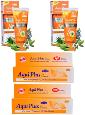 aqui plus ACNE PIMPLES CREAM ANTI PIMPLES FACE WASH 7 DAYS(1 Items in the set)